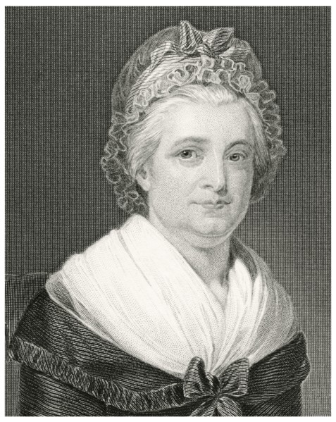 Martha Washington (1731-1802), Wife of George Washington, First President of the United States, Head and Shoulders Portrait, Steel Engraving, Portrait Gallery of Eminent Men and Women of Europe and Am...