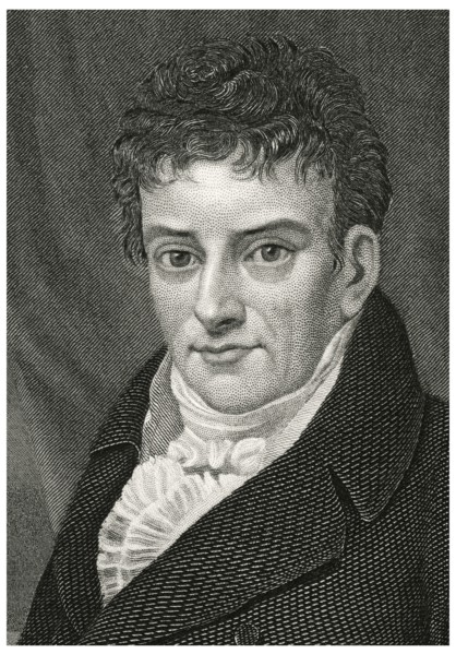 Robert Fulton (1765-1815), British-American Engineer and Inventor who is Widely Credited with the Development of the Steamboat, Head and Shoulders Portrait, Steel Engraving, Portrait Gallery of Eminen...
