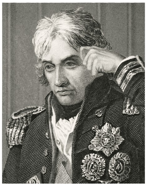Horatio Nelson (1758-1805), English Admiral and Naval Commander, Head and Shoulders Portrait, Steel Engraving, Portrait Gallery of Eminent Men and Women of Europe and America by Evert A. Duyckinck, Pu...
