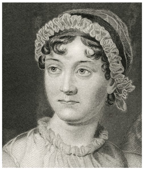 Jane Austen (1775-1817), English Novelist, Head and Shoulders Portrait, Steel Engraving, Portrait Gallery of Eminent Men and Women of Europe and America by Evert A. Duyckinck, Published by Henry J. Jo...