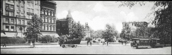 Pennsylvania Avenue and Hancock Monument, Washington, D.C, USA, the Rotograph Company, 1905