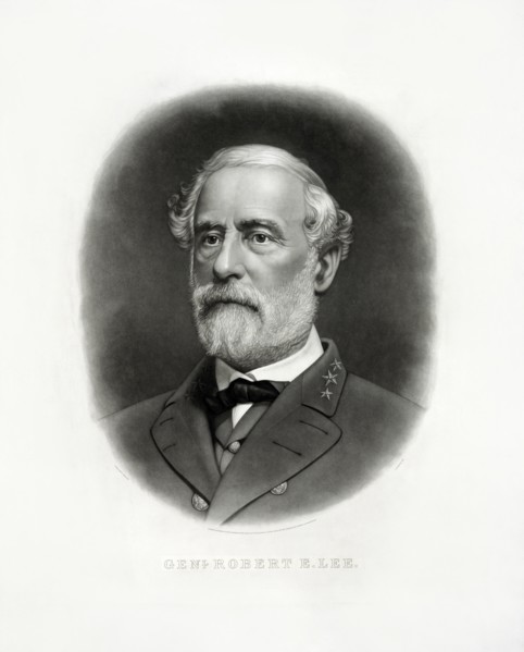 Robert E. Lee (1807-70), American and Confederate Soldier, Commander of Confederate States Army during American Civil War 1862-65, Head and Shoulders Portrait, Published by Bradley & Company, 1870