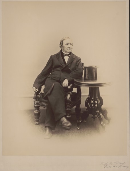 Hugh McCulloch (1808-95), American Statesman and U.S. Treasury Secretary, Full-Length Seated Portrait, Photograph by Alexander Gardner, 1865