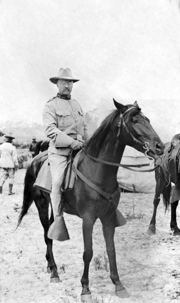Colonel Theodore Roosevelt on Horseback, Montauk, Long Island, New York, 1898