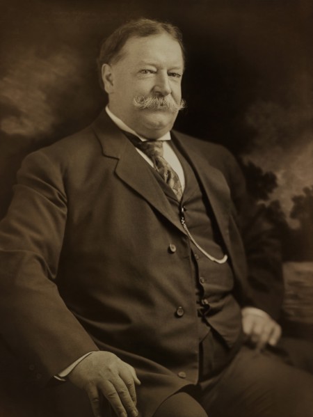 William Howard Taft, Half-Length Portrait while Serving as U.S. Secretary of War, Photograph by Julius Caesar Strauss, 1907