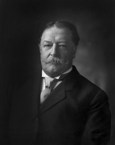 William Howard Taft (1857-1930), 27th President of the United States 1909-1913, 10th Chief Justice of the United States 1921-1930, Half-Length Portrait as U.S. Secretary of War under U.S. President Th...