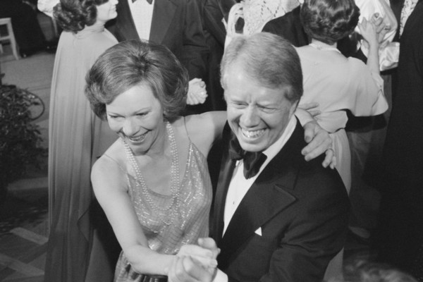 U.S. President Jimmy Carter and First Lady Rosalynn Carter dance at a White House Congressional Ball, Washington, D.C., USA, photograph by Marion S. Trikosko, December 13, 1978