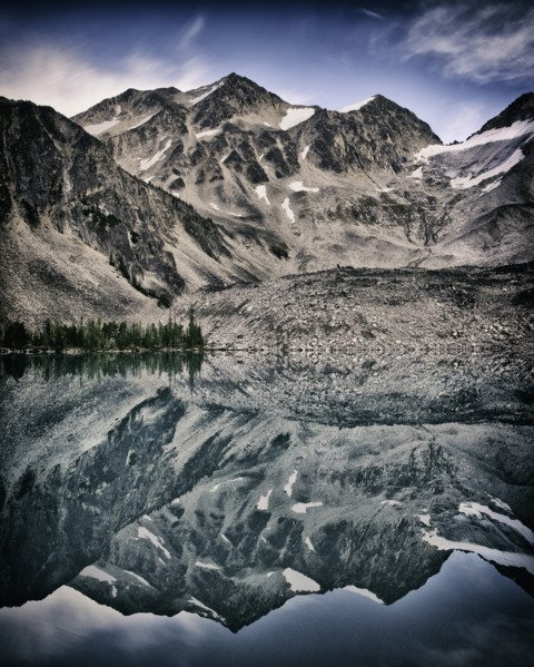 Lake and Mountain Scenic, Welsh Lakes, Purcell Mountains, British Columbia, Canada