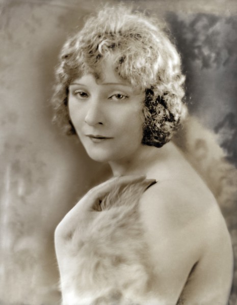 Silent Film Actress Cleo Madison, Head and Shoulders Publicity Portrait, Photograph by Evans Studio L.A., 1910's
