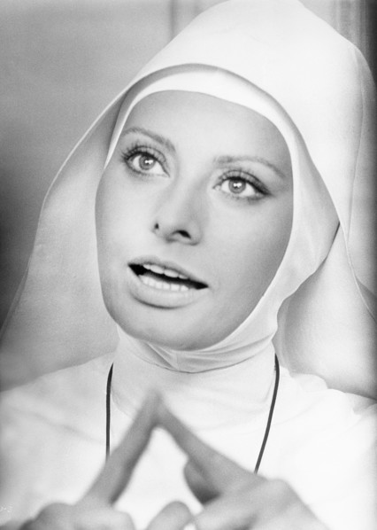Sophia Loren, Publicity Portrait for the Film, "White Sister" (Italian: Bianco, rosso e), aka "The Sin", Columbia Pictures, 1972