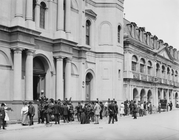 Good Friday in front of St. Louis Cathedral