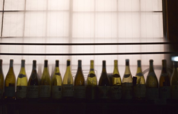 Row of Wine Bottles