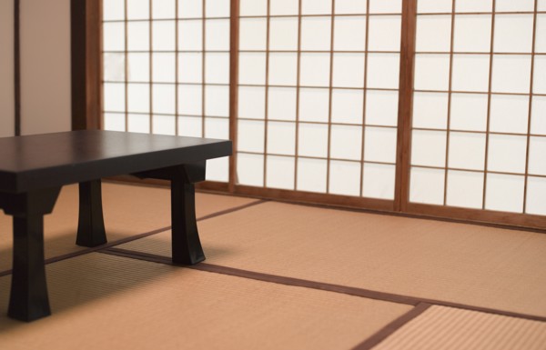 Interior Room of Traditional Japanese Ryokan