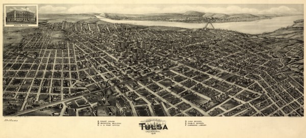 Aerial view of Tulsa