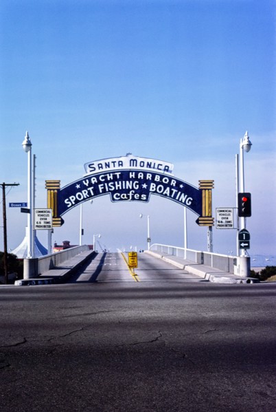 Santa Monica Pier Sign, Santa Monica, 1979