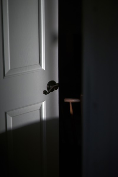 Door illuminated by Sunlight,,