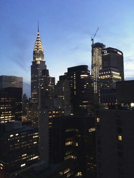 Cityscape at Night, New York City,