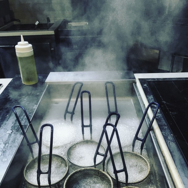 Pasta Cooking in Industrial Kitchen,,