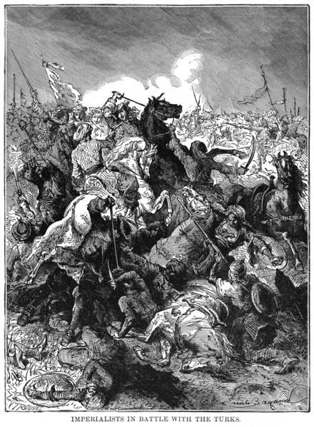 Imperialists in battle with the Turks