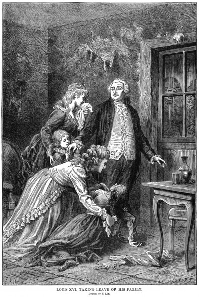 Louis XVI taking leave of his Family