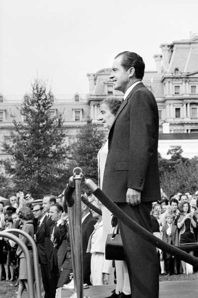 U.S. President with Israeli Prime Minister Golda Meir, Washington