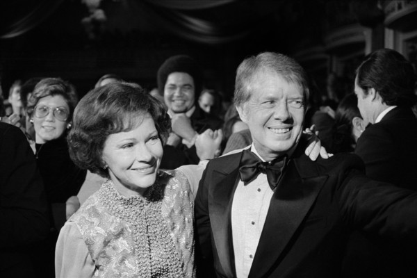 U.S. President Jimmy Carter and First Lady Rosalynn Carter at Inauguration Day Festivities, Washington