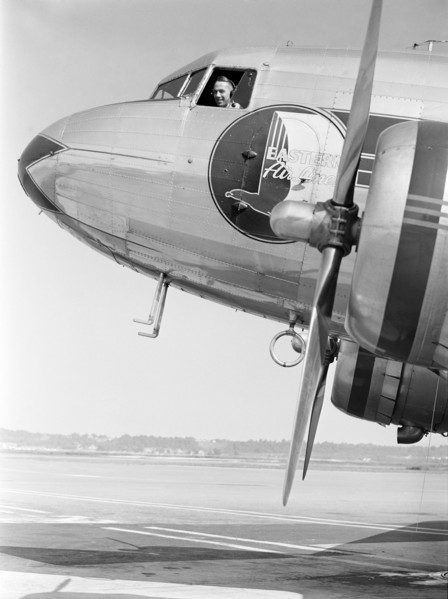 Pilot waiting for the signal to take off
