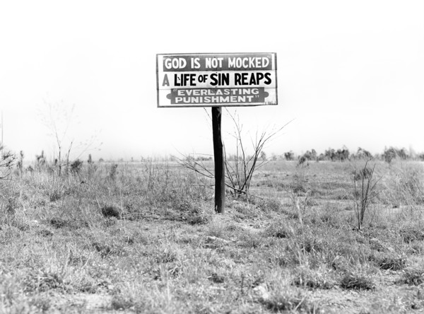 religion, sign, rural, Georgia, historical,