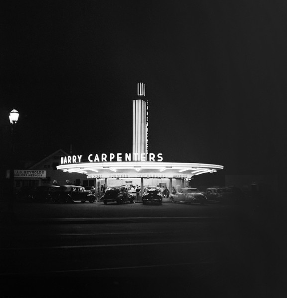 Neon Sign at Night