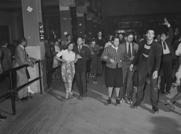 People Roller Skating