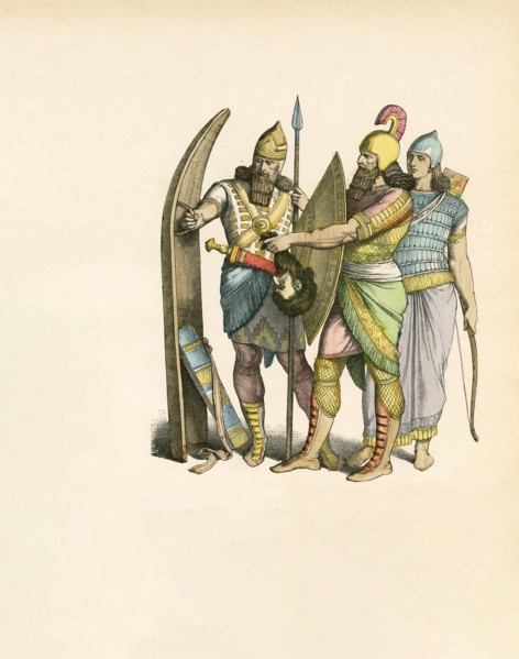 Assyrian Soldier with Standing Shield