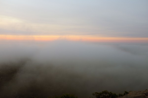 Fog and Sunrise