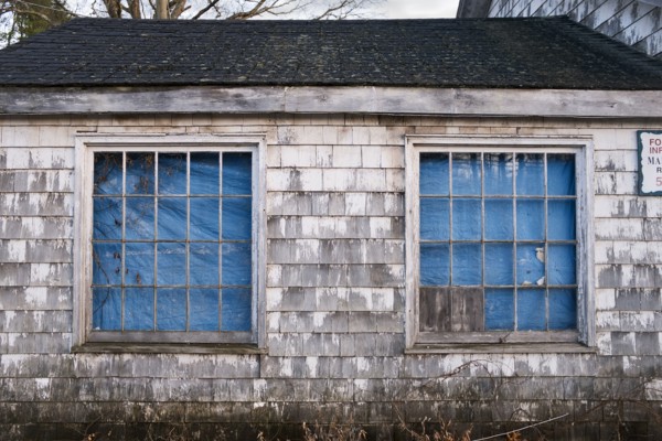 Dilapidated Wood Shingle building