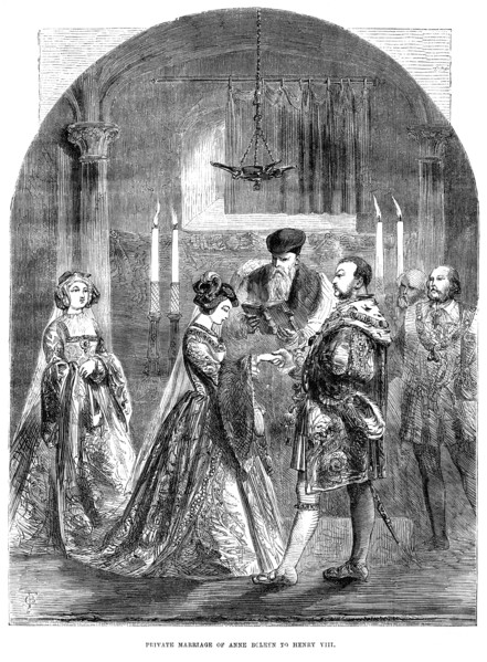 Private Marriage of Anne Boleyn to Henry VIII