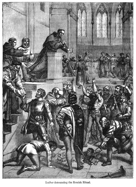 Luther denouncing the Romish Ritual