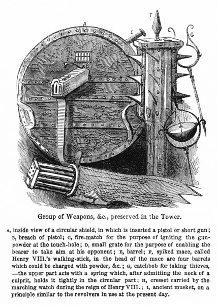 Group of Weapons preserved in the Tower (of London)