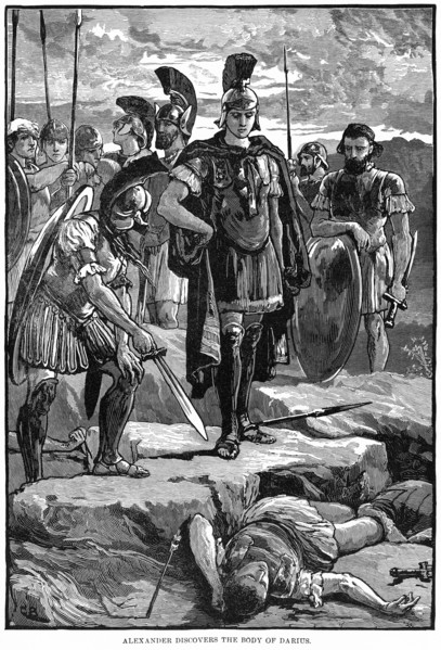 Alexander discovers the body of Darius
