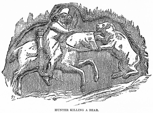 Hunter killing a Bear