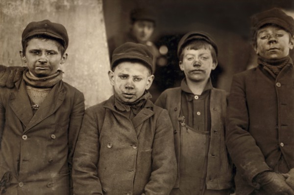 Four coal breaker boys