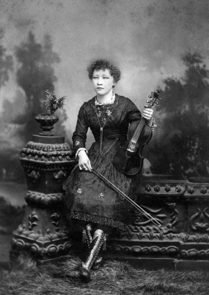 Portrait of Woman with Violin