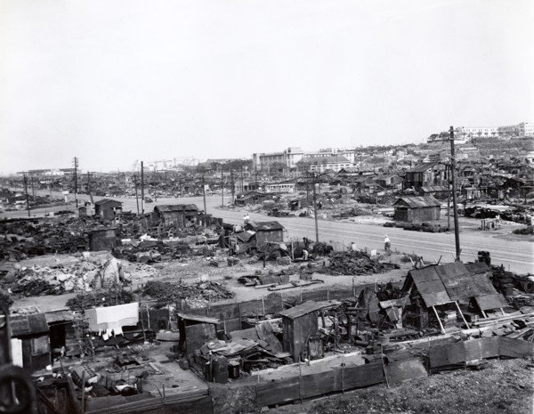 Ruins after U.S. Air Force air raids
