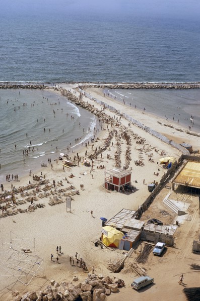 High angle view of coastal Beach