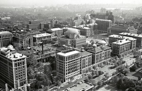High angle view of Columbia University