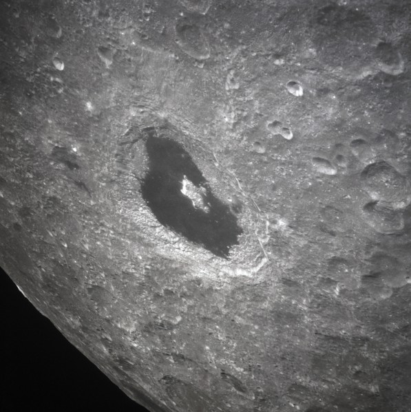 View of lunar farside showing crater Tsiolkovsky