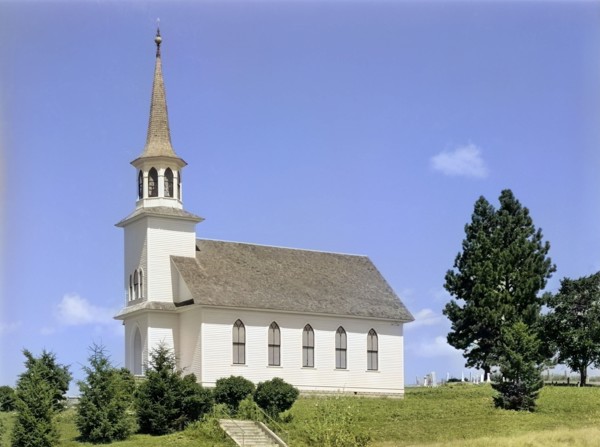 Genesee Valley Lutheran Church, Latah County, Idaho, USA, Russell Lee, U.S. Farm Security