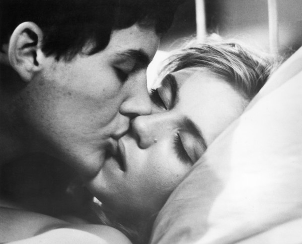 Josef Cap, Jaroslava Obermaierová, on-set of the Czech film, "Souhvezdí panny", English title,