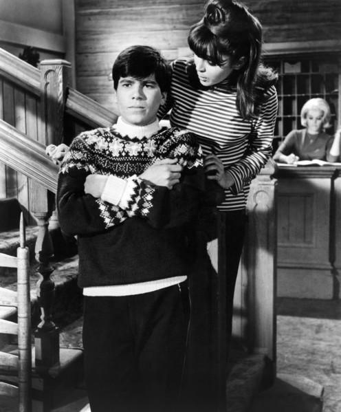 Tom Nardini, Judy Parker, on-set of the film, "Winter A-Go-Go", Columbia Pictures, 1965