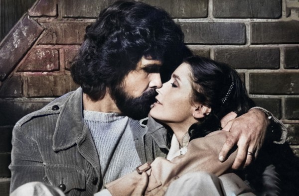 James Brolin, Margot Kidder, on-set of the film, "The Amityville Horror", American International