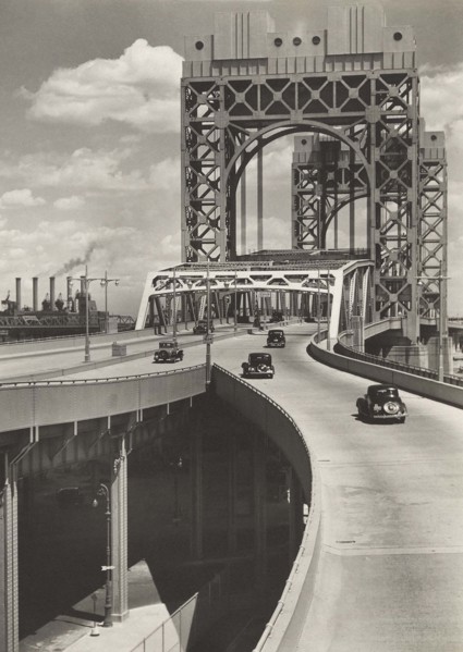 Triborough Bridge, East 125th Street Approach, New York City, New York, USA, Berenice Abbott,