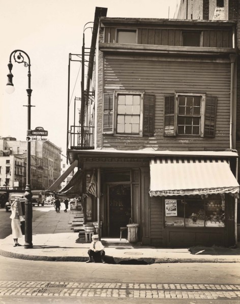 Christopher and Bleeker Streets, New York City, New York, USA, Berenice Abbott, Federal Art